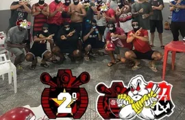 El posteo de hinchas de Flamengo en redes sociales, que puede tomarse como una amenaza.