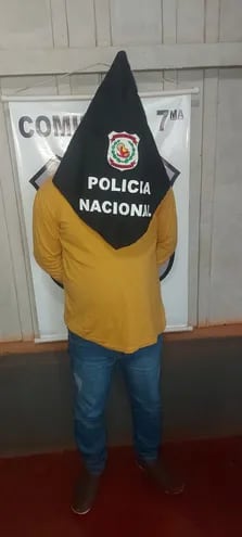 Derlis López, indígena detenido en Canindeyú que lidera la invasión de tierra y otros delitos en la zona de Americana, según la fiscalía