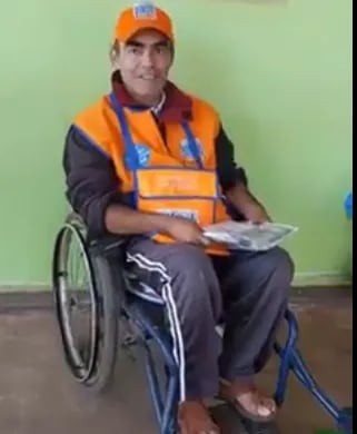 Carlos Benítez, paciente paraguayo atendido gratuitamente en Brasil.