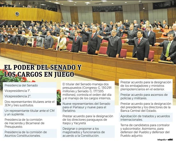 Infografía Cámara de Senadores.