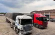 Camiones incautados con carga de supuesto contrabando en Chaco'i.