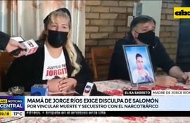Mamá de Jorge Ríos exige disculpa de Salomón