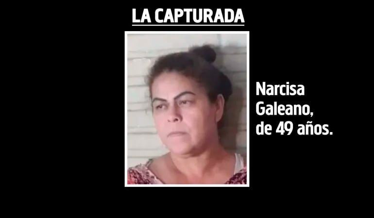 Narcisa Galeano, pedrojuanina detenida.