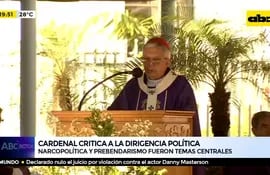Cardenal critica a la dirigencia política