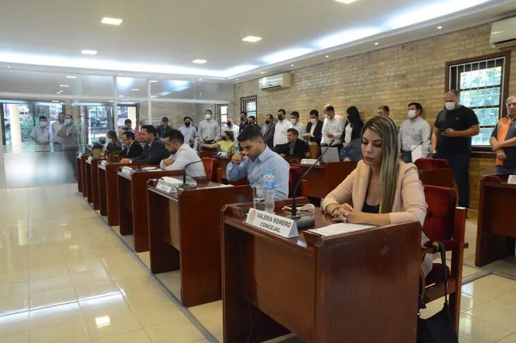 Este jueves se desarrolló la primera sesión ordinaria de la Junta Municipal de Ciudad del Este.
