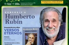 En la Libroferia Encarnación ofrecerán una semblanza de la vida del periodista y escritor Humberto Rubín (+), esta noche.