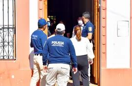 Allanamiento de la oficina de Lourdes González, supuesta testaferro de  Rodolfo  Friedmann.