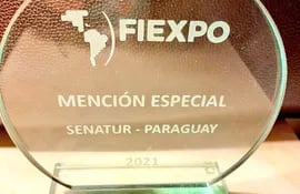 Paraguay recibió una Mención especial en el marco del premio internacional.