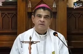 El Obispo de Managua, Rolando Álvarez, fue secuestrado hoy por la policía del régimen de Daniel Ortega. (AFP)