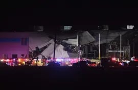 Tornado Hits Amazon Warehouse In Edwardsville, Illinois