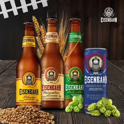 Eisenbahn es la verdadera cerveza artesanal que sigue la ley de la pureza alemana.