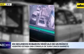 Video: En segundos robaron vehículo de un músico