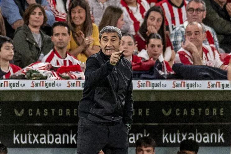 El entrenador del Athletic Club, Ernesto Valverde, que desafía al líder Real Madrid