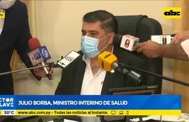 Julio Borda, Ministro interino de salud