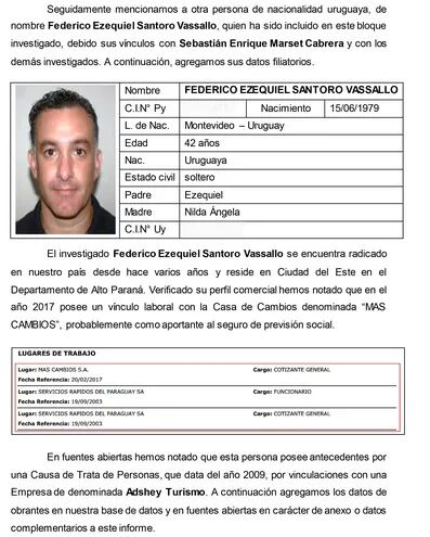 Ezequiel Santoro Da Silva, ciudadano uruguayo, figura en la denuncia de Senac como quien supuestamente fue el encargado de trasladar a los tripulantes del polémico avión iraní.