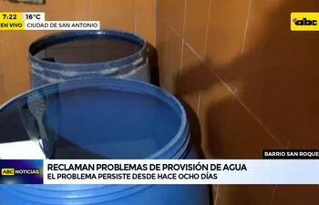 Video: Reclaman problemas de provisión de agua