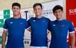 Jugadores del equipo paraguayo de Copa Davis