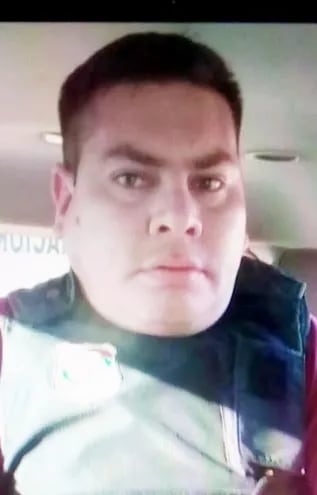 Marcio Ariel Sánchez Giménez, alias Aguacate, fue atacado en Capitán Bado con el fusil AK47 recuperado hace cuatro días.