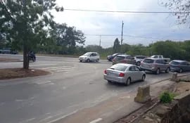 Los automovilistas están ingresando a la izquierda sobre Madame Lynch y Primer Presidente, cuyo giro había sido eliminado por la Municipalidad de Asunción.