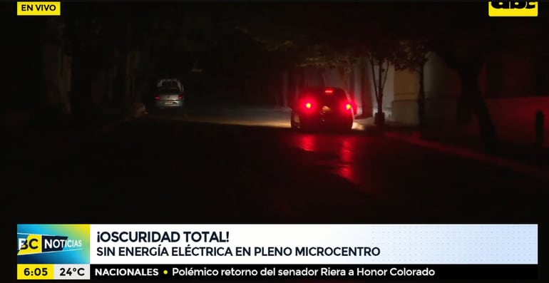 Ciudadanos de varias zonas de Asunción despertaron sin energía eléctrica este jueves.