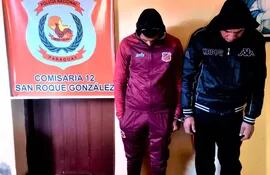 Dos jóvenes oriundos de Carapeguá fueron detenidos en San Roque González tras robar y golpear a un estudiante