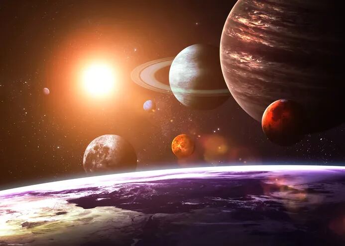 Material del Sistema Solar interior hizo evolucionar a la Tierra y Marte. (Ilustración)
