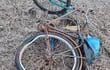 Así quedó la bicicleta del Antonio Luis Nunes, el ciclista atropellado y muerto sobre la ruta PY03 en el distrito de Katuete, Canindeyú. El autor del atropellamiento huyó.