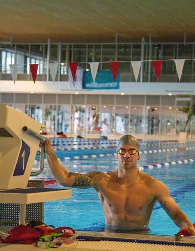 Renato Prono sigue compitiendo en la Copa del Mundo de natación.