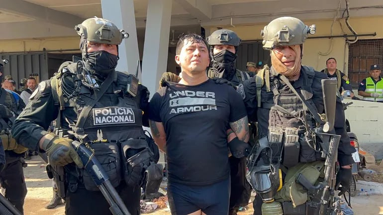 Javier Rotela, líder del clan Rotela, tras ser capturado durante el operativo Veneratio en la cárcel de Tacumbú, en diciembre pasado.