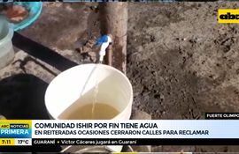 Alto Paraguay: comunidad Ishir por fin tiene agua potable