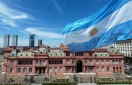 La Casa Rosada de Argentina. Hoy se elige al presidente de la República de Argentina.