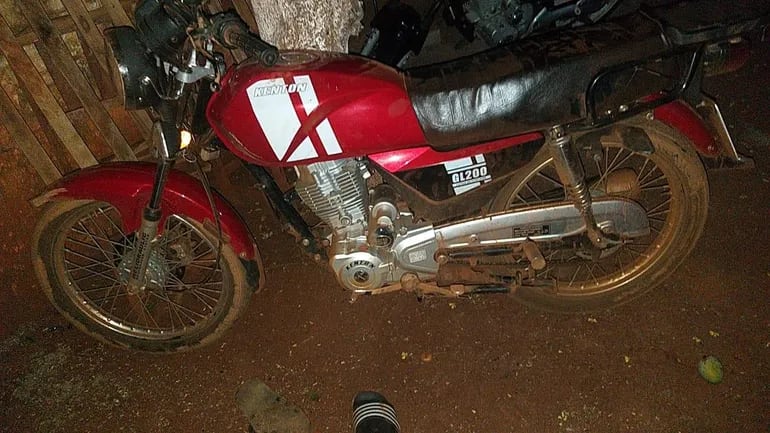 La motocicleta del joven fue trasladada a la comisaría jurisdiccional.