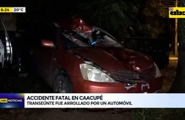 Caacupé: transeúnte fue arrollado por un automóvil