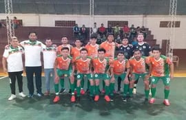 Team de María Auxiliadora, que arrancó las eliminatorias goleando 7-2 a Natalio, por el Campeonato Nacional Primavera, cuya fase final será en Caaguazú.