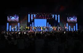 Ceremonia de cierre de lod Juegos Odesur Paraguay 2022