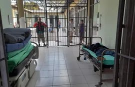 Área de pacientes crónicos del Hospital Psiquiátrico.