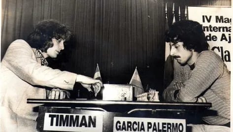 Timman y García Palermo (Foto Diario Clarín).
