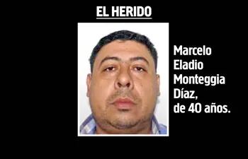 Marcelo Eladio Monteggia Diaz, narco herido.