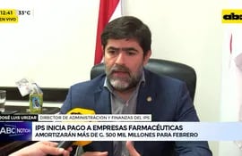 José Luis Urizar, gerente de Administración y Finanzas del IPS confirmó que el ente recurrirá a otro préstamo para pagar a los proveedores de insumos y medicamentos.