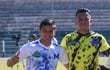 El goleador Luis Ibarra y el arquero Sandro Melgarejo, dos paraguayos en el Atlético Marte de El Salvador.