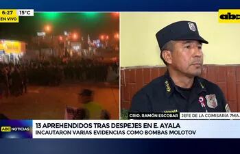 Video: 13 aprehendidos tras despejes en E. Ayala