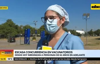 Escasa concurrencia en vacunatorio del Sanatorio La Costa