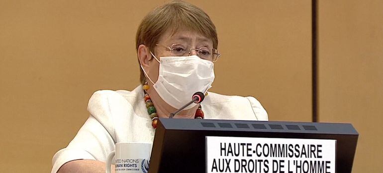 Michelle Bachelet. expresidenta de Chile, es la alta comisionada de la ONU para los Derechos Humanos,