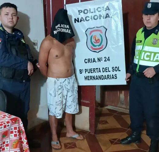 Lucas Chagas dos Santos, detenido por agentes de la Comisaría 24ª del barrio Puerta del Sol.