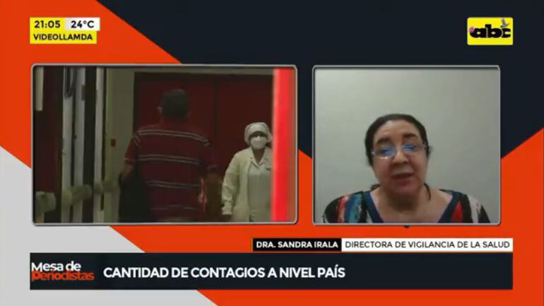 Dra. Sandra Irala, titular de Vigilancia de la Salud, en diálogo con ABC.