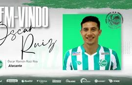 Óscar Ruiz nuevo jugador del Juventude.