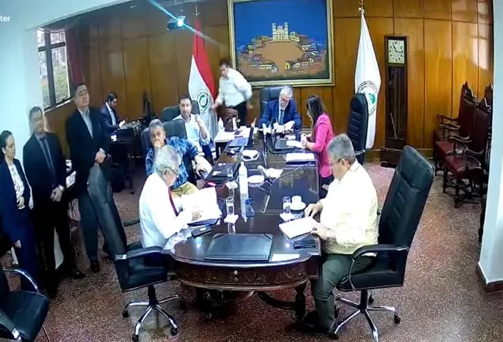 Captura de pantalla de la sesión del Consejo de Administración del día 24 de octubre del 2023.