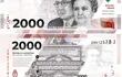 Billete de 2.000 pesos emitido por el Banco Central de Argentina en febrero y que entró en circulación en mayo. Desde hoy ingresan al mercado otros papel moneda del mismo valor con misma fuerza de cancelación. (archivo)