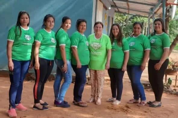 Este un grupo de dirigentes de Senafata del distrito de Yrybucuá.