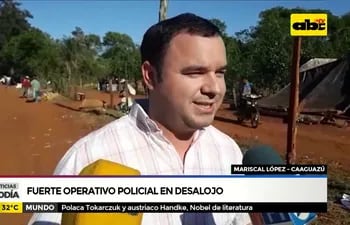 Fuerte operativo policial en desalojo en Mariscal López